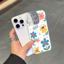 CLEAR  CASE Nice Flowers With Pastel Colors And A Cheerful VibeCompatible With  11 To  17 Models The Cases Lens Protection Function Ensures The Camera Remains Undamaged During Shooting  Guaranteeing Image Quality - 無色 - 查看 4