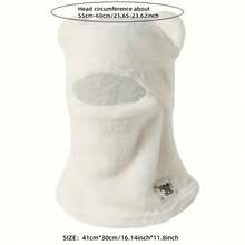 一件秋冬创意连帽卫衣，可爱熊猫造型一体式骑行帽，保暖弹力薄款拉法帽式耳罩，柔软抓绒设计，适合骑行、滑雪、户外摄影、休闲穿着，亦可作为圣诞礼物。 - 彩色 - 查看 6