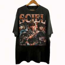 T-shirt vintage style bootleg Sciel Expedition 33, cadeaux Sciel Expedition 33 pour hommes et femmes, t-shirt unisexe - Noir - Voir 1