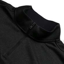 Under Armour M Sweater Fleece QZT Long Sleeve Shirt, Men's Activewear For Running & Gym, 6003722-001 - Black - View 3