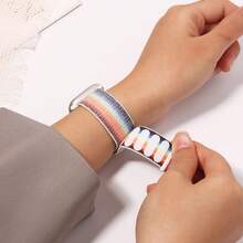 10pcs/Set Soft Nylon Solo Loop Bands Compatible With Apple Watch Band 38mm 40mm 41mm 42mm 44mm 45mm 46mm 49mm For Women Men, Breathable Stretchy Braided Strap Compatible With Apple Watch Series Ultra 11/10/9/8/7/6/5/4/3/2/1/SE As A Gift For Students Returning To School