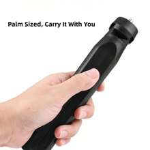 Lightweight Mini Tripod For Camera/Phone/Webcam & Selfie Stick, 360° Phone Clip & Cold Shoe Mounts - Black - View 2