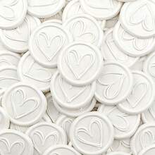 CYFUN DESIGN 25Pcs/30Pcs/50Pcs Heart/Flower Branch Pattern Wax Seal Stickers, Envelope Seal Stickers, Envelope Seal Self-Adhesive Gold Stickers For Wedding Party Birthday Gift Back To School