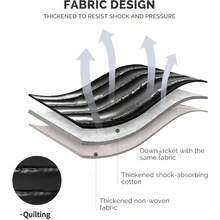 ZxssPr Puffy C Makeup Bag  Women Large Etic Bags Portable Of Tetry Bag Travel Make Up Organizer Bag Wit Andle BlackMakeup Bags - 黑色 - 查看 5