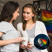 Pride Pins Outfits For Women Lgbtq Pins Gay Bi Ally Rainbow Lapel Pin Rainbow Flag Brooch Decoration For Clothes Bags Accessories{Inchcolor_nameinch:InchD2-6pcsinch} - D2-6件 - 查看 5