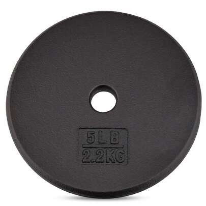 Standard 1&Quot; Cast Iron Weight Plate  Ideal For Strength Training, Single And Pair For 1&Quot; Dumbbell Handle Bar