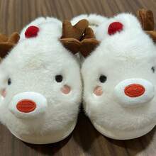 Men Slides - WHITE REINDEER - View 1