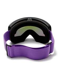 1副全新宽视野双层成人雪镜，夜视圆柱形宽视野雪镜，适用于登山、滑雪、滑雪装备、近视防护眼镜 - 彩色 - 查看 9