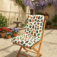 High Back Chair Cushion With Ties, One-Piece Non-Slip Chair Cushion For Dining Room Chairs And Office Chairs, Thickened, Washable, Soft Garden Seat Pads For Dining Room, Kitchen, And Office Furniture Chairs, 45 X 95 Cm - Nhiều màu - Xem 1