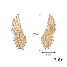 2Pcs Vintage Angel Wings Brooch Pin Set, Gold Silver Wings Lapel Pin Suit Pin Wedding Party Jewelry For Women Men Birthday Gifts{Inchcolor_nameinch:InchGold2Pcsinch} - 黃金2件 - 查看 4