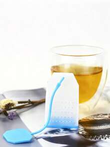 1个/2个/4个装硅胶茶漏 - 耐高温，可重复使用，适用于散装茶叶和花草茶 - 非常适合家庭、办公室和餐厅使用（颜色随机） - 彩色 - 查看 8