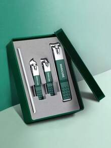 Conjunto de cortadores de unhas portáteis de aço inoxidável de alta qualidade, com lâminas afiadas, corte preciso e estrutura robusta, adequados para aparar unhas das mãos e dos pés, cortadores de unhas retos e diagonais, ferramentas para nail art, kit profissional quatro em um para cuidados com as unhas - conjunto completo de manicure e pedicure com ferramentas, cortadores de unhas, lixas e estojo de armazenamento - kit de cuidados pessoais para viagens ou uso doméstico, conjunto de manicure, viagens, presentes de Natal.