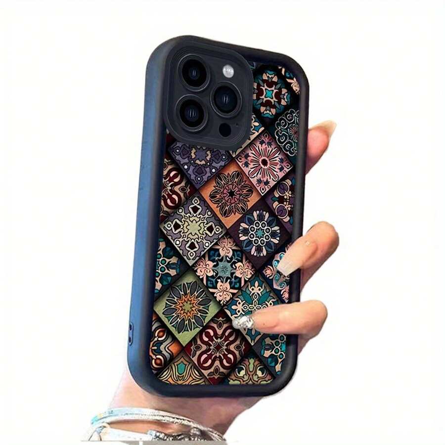 [Teléfono] ¡Teléfono con escalera para ojos, tótem vívido completo, dispositivo resistente a huellas dactilares! Compatible con 11/11 Pro/11 Pro/12 Pro/12 Pro/13 Pro/13 Pro/14 Plus/14 Pro/14 Pro/15 Plus/15 Pro - Negro - Ver 1