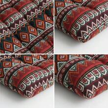 1 pieza Cojín de asiento suave estilo bohemio, cojín para silla de patio, decoración para el hogar, interior y comedor, cojín para silla de cocina y sala de estar, color rojo