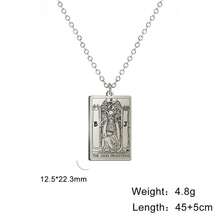 TEAMER Stainless Steel Tarot Cards Necklace Vintage Tarot Jewelry Good Luck Amulet Pendants For Women{Inchcolor_nameinch:InchSilver-THEHIGHPRIESTESSinch} - 銀-THEHIGHPRIESTESS - 查看 8