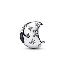 1pc Crescent Moon Charm Silver Plated FIT Bracelets Necklace DIY Commemorative Day, Engagement Party, Jewelry, Gifts - Multi-color a - View 10