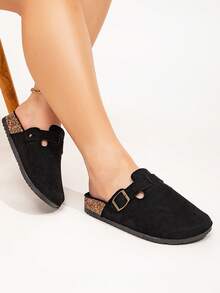 Women's Spring New Round Toe Thick Sole Comfortable Soft Bottom Casual Fashion Mules