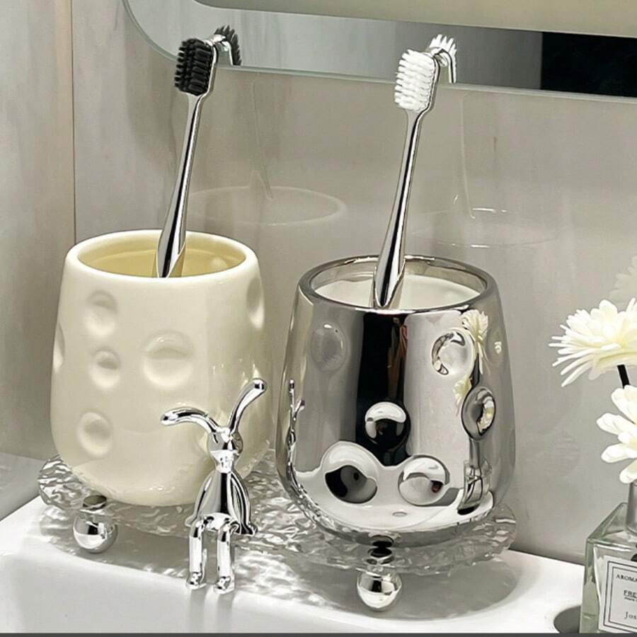 New High-End Mouthwash Cup, Luxury Household Toothbrush Cup, Couples Set, Premium Bathroom Cup Holder