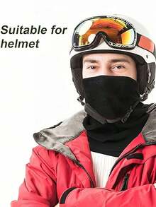 Thick Fleece Neck Gaiter Scarf Warmer Cold Weather Windproof Warm Face Mask Scarf Face Covering Neck Warmers For Men And Women For Autumn Winter Outdoor Sport Snow Skiing Cycling Riding Hiking Running Accessories Women Snood Bike Accessoires - Multicolor - View 6