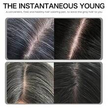 Goiple 20毫升染发笔，持久遮盖白发，带刷头，防水防汗，快速遮盖白发，适用于发根和胡须，干燥后不留痕迹或粘腻残留，发际线遮盖笔打造自然轮廓，蕾丝染色笔适用于假发，易于使用和携带，男女通用 - 彩色 - 查看 10