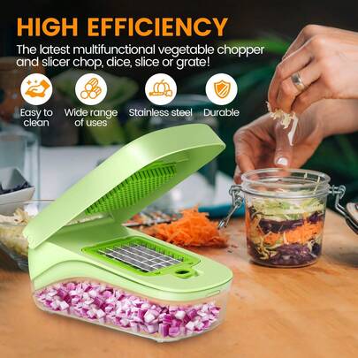 New Multifunctional Vegetable Cutter, Carrot Shredder, Potato Slicer & Dicer, Kitchen Tool