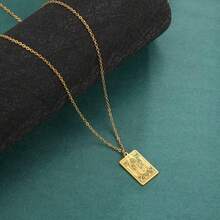 TEAMER Stainless Steel Tarot Cards Necklace Vintage Tarot Jewelry Good Luck Amulet Pendants For Women{Inchcolor_nameinch:InchGold-THEHIEROPHANTinch} - 黃金-THEHIEROPHANT - 查看 6