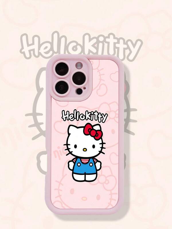 Sanrio Hello Kitty Pink Phone Case Compatible With IPhone 17, 17 Pro, 17 Air, 17 Pro Max, Suitable For IPhone 11, 12, 13, 14, 15, 16, 14 Pro Max, 15 Pro Max, 16 Pro Max, 16 Pro, 14 Plus, 15 Plus, 16 Plus, Minimalist & Personalized, Great Gift For Family And Friends