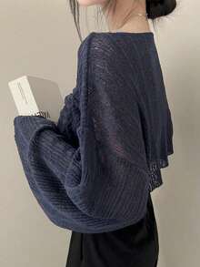 女士韩版时尚抽绳柔软蓬松针织毛衣