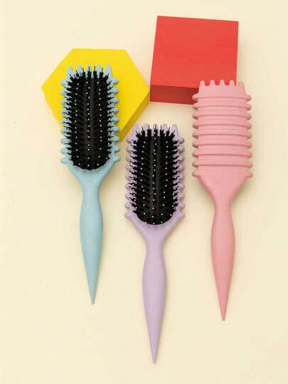 Mini Hair Curler Brush For Women, Portable Curling Comb, Soft Air Cushion Styling Brush, Lightweight Hair Brush For All Hair Types, Hair Styling Tool, Charming Travel Hair Brush, Fun Hair Care Tool, Best Curling Comb For Everyday Use, Perfect Party Gift, Cute Small Gift, Birthday Gift, Holiday Gift