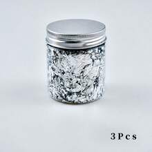 1/2/3瓶装金属箔片，金、银、铜色，树脂用金箔片，仿金箔片，金属箔，可用于美甲、绘画、工艺品、史莱姆和树脂首饰制作