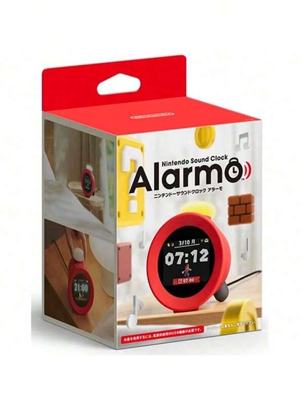 Nintendo Switch Sound Clock Alarmo Alarm Clock, Smart Motion-Sensing Interactive Alarm Clock, Practical Desktop Alarm Clock For Bedroom, Animated Music Wake-Up, Type-C Charging, Japanese Version