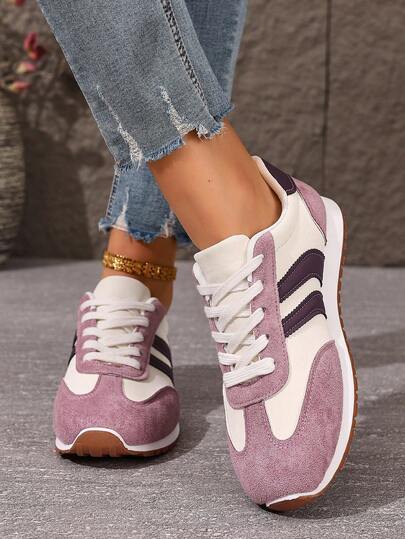 Women's Casual Sports Shoes, Sneakers, Spring/Summer New Running Shoes For Ladies, Students, Casual White/Beige/Red Shoes, Travel, Jumping Rope, Daily Wear, Comfortable Lightweight Casual Shoes, Trainers, Sneakers