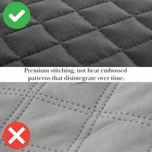Full/Queen Quilt Bedding Set, Microfiber Quilts Queen Size, Coverlet, Stain & Pet Hair Resistant Bedding, Full Size Bedspread With 2 Pillow Shams, Bone, 2025 - 21 - Slate Grey - 查看 5