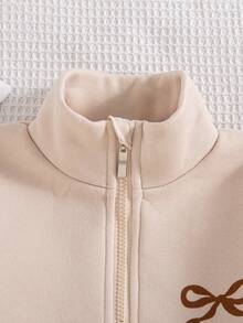 2pcs Tween Girls Casual Butterfly Print Drop Shoulder Crew Neck Long Sleeve Sweatshirt And Pants Set, Thermal Lined Hoodie And Trousers Outfit, Autumn/Winter