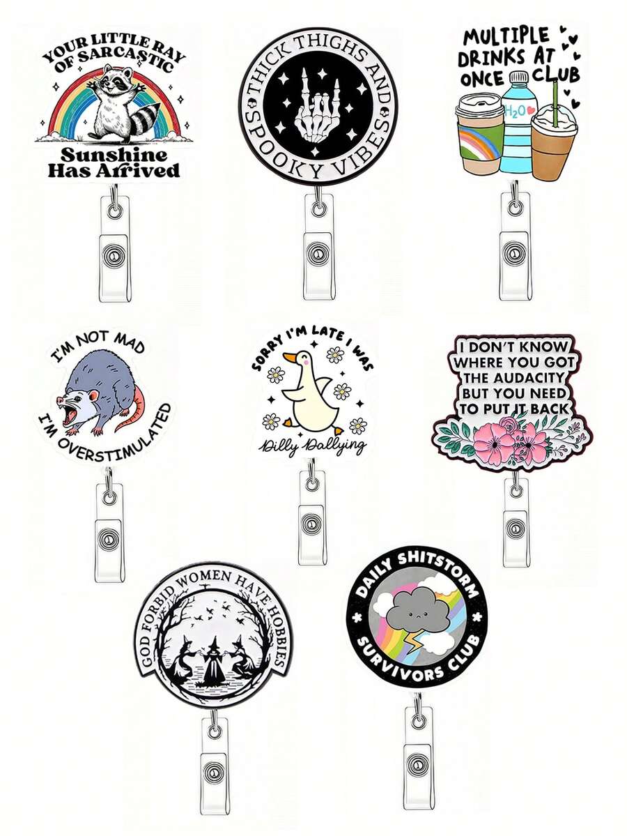 Giá treo thẻ bằng thun co giãn độc đáo và vui nhộn này kết hợp các thiết kế hoạt hình tự làm theo yêu cầu và các yếu tố ngộ nghĩnh, thích hợp để treo thẻ nhân viên y tế, thẻ tên, chìa khóa, v.v. Có nhiều kiểu dáng để lựa chọn, chẳng hạn như hình động vật vui nhộn, khẩu hiệu hài hước và chủ đề tối màu.