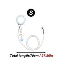 Conjunto de 1 guia de voo super elástica para papagaio com pulseira e pingente de desenho animado fofo, adequada para calopsitas, cacatuas, periquitos e outras aves de exterior, corda retrátil para caminhada de pássaros, sem argola para os pés, adequada para treinamento e soltura de pássaros em todas as estações do ano. - Multicolorido - Ver 16