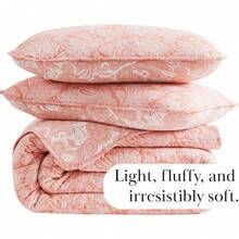 Full/Queen Quilt Bedding Set, Microfiber Quilts Queen Size, Coverlet, Stain & Pet Hair Resistant Bedding, Full Size Bedspread With 2 Pillow Shams, Bone, 2025 - 41 - 完美佩斯利珊瑚霧 - 查看 6