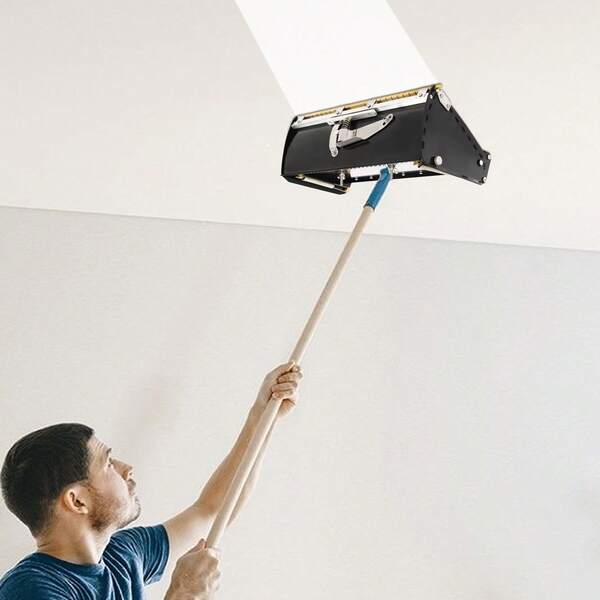 12'' Drywall Flat Box, Aluminum Finishing Mud Box, Wallboard Finishing Boxs Tool For Plasterboard, Wallboard, Sheetrock, 12-Inch Wide Quick Clean