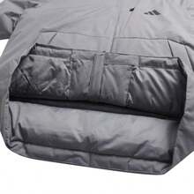 Adidas 80%羽绒科技夹克，简约通勤保暖，柔软轻便男士羽绒服 KQ5503 - 純質冰灰 - 查看 8