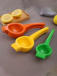 New Manual Lemon Juicer, Stainless Steel Handheld Fruit Squeezer, Juice Extractor, Multi-Functional Kitchen Home Juicer - Multicolor - View 9