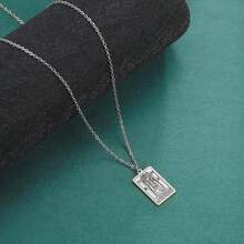 TEAMER Stainless Steel Tarot Cards Necklace Vintage Tarot Jewelry Good Luck Amulet Pendants For Women{Inchcolor_nameinch:InchSilver-THEHIGHPRIESTESSinch} - 銀-THEHIGHPRIESTESS - 查看 5