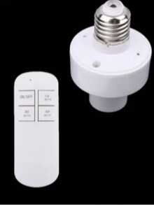 Socket Control Remoto Inalámbricos Para Foco Led fácil instalación RL002 - Blanco - Ver 2