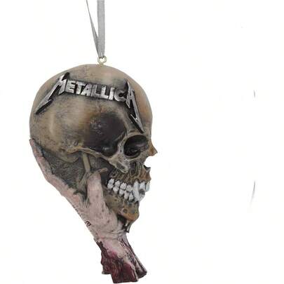 Metallica Sad But True Hanging Ornament 10.8cm, Officially Licensed Metallica Merchandise, Rock Band Christmas Decoration, Cast In The Finest Resin, Expertly Hand - Painted
