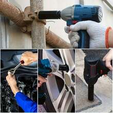 8-32mm加长六角电动套筒扳手套装，全套汽车及机械维修气动扳手套筒