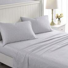 Home King Sheets Soft Sateen Cotton Bedding Set Sleek Smooth And Breathable Home Decor Winnie Grey King - WinnieGreyWhite - View 2