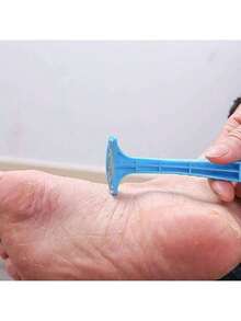 Pedicure Knife Callus Remover, Silver Professional Whole Scrubber Dead Skin Remover Pedicure Foot Care Tools Men Women - 藍色 - 查看 5