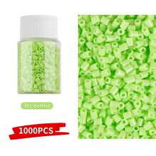 1000 piezas - Juego de cuentas de fusión de 2.6mm, ideal para principiantes y aficionados de las artes y manualidades, suministros de cuentas para joyería creativa, diseñadores creativos, regalo perfecto para Halloween, Navidad, días festivos