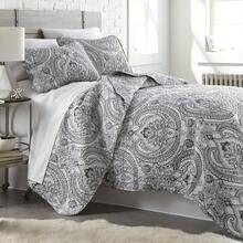 Full/Queen Quilt Bedding Set, Microfiber Quilts Queen Size, Coverlet, Stain & Pet Hair Resistant Bedding, Full Size Bedspread With 2 Pillow Shams, Bone, 2025 - 37 - 純旋律黑 - 查看 8