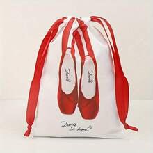 حقيبة رقص لأحذية الباليه ذات الرباط، حقيبة تخزين أحذية الرقص