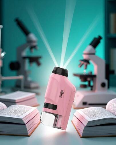 Lupa portátil con luz LED - Lupa compacta y ligera para lectura, experimentos científicos y trabajos de detalle, equipo de aumento